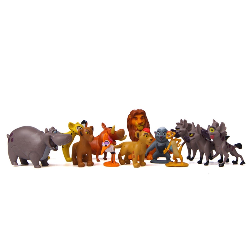 12 ชิ้น/เซ็ต Disney ภาพยนตร์ Lion King Simba Nala Pumbaa Timon Mufasa Timon แผลเป็น Zazu อะนิเมะ Action Figures ตุ๊กตาของเล่นเด็กของขวัญวันเกิด