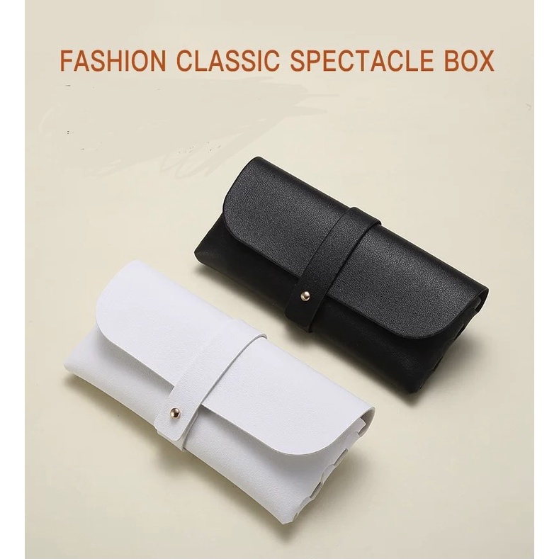 PI01 พร้อมจัดส่งจาก กรุงเทพ ซองใส่แว่นตา หนัง PU กล่องใส่แว่นตา minimal แบบพกพา สวยงาม ทนทาน