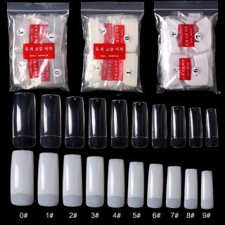 600pcs Clear Acrylic Nail Tips / French Nail Tip Fake Nails / Half Cover False Nail with Case /Natural False Nails  Tips/ Curved Fake Nail Transparent Clear French Acrylic ABS Nail