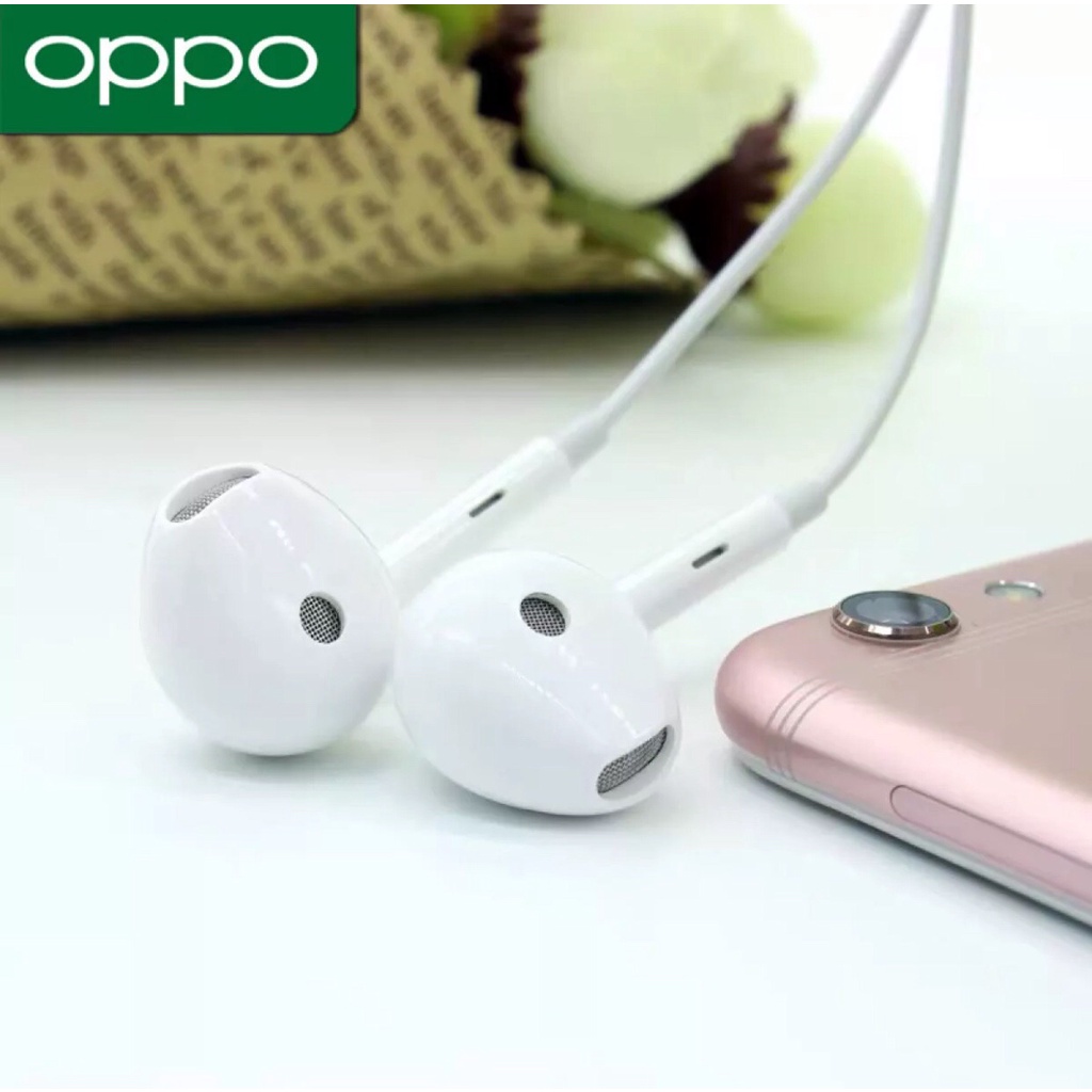 หูฟังออปโป้ OPPO MH-135 ของแท้ เสียงดีมีคุณภาพ มีไมค์โครโฟนในตัว ช่องเสียบแจ็คกลม3.5m รับประกัน 1ปี