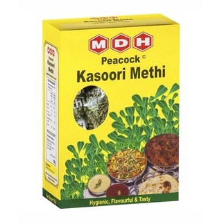 พร้อมส่ง! เอ็มดีเอช ใบเมทิ ใบลูกซัดอบแห้ง 100 กรัม MDH Peacock Kasoori Methi 100g