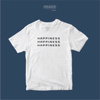 🔥Happiness🔥เสื้อยืดผ้าคอตตอน 💯 นุ่ม ใส่สบาย