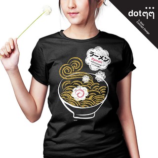 dotdotdot เสื้อยืดผู้หญิง รุ่น Concept Design ลาย Ramen (Black)สามารถปรับแต่งได้