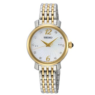 Karnvera Shop นาฬิกาข้อมือผู้หญิง Seiko Quartz SRZ522P1 Analog Womens Watch