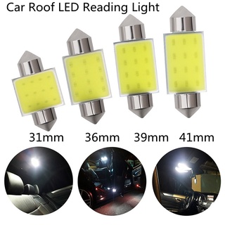 ป้ายทะเบียนรถยนต์ไฟอ่านหนังสือบนหลังคา 31mm 36mm 39mm 41mm ซัง 12 ชิป SMD LED โดมระงับบาร์หลอดไฟภายในรถยนต์ 12V 24V แสงสีขาว