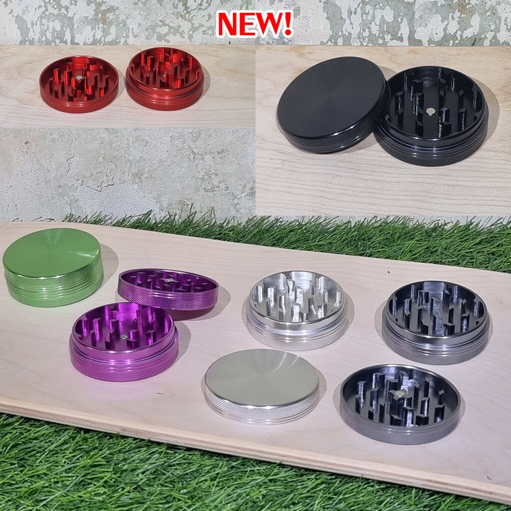 [1002] aluminum Grinder ขนาด 63mm 1ชั้น ฟันคม CNC ที่บดสมุนไพร เครื่องบดสมุนไพร บดกาแฟ ไกเดอร์บด
