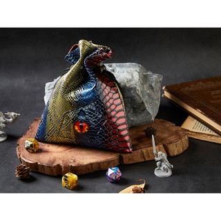 Dragon Eye Dice Bag | Red Blue Gold | High Quality Bag | Dungeons and Dragons Dice | DnD Dice Set | D&amp;D Dice
