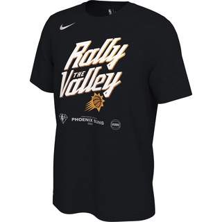 ราคาNike PHOENIX SUNS 2022 NBA Playoffs Mantra เสื้อยืดบาสเก็ตบอล สีดํา - RALLY THE VALLEY - 2022S-3XL