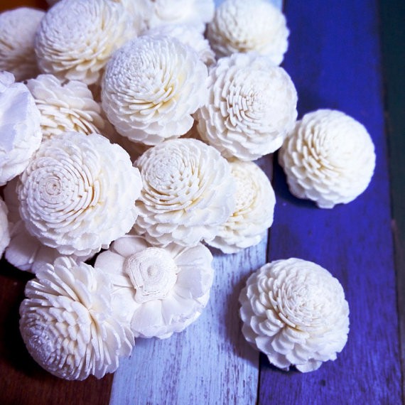 ดอกมะลิ jasmine sola flower ขนาด 4 ซม