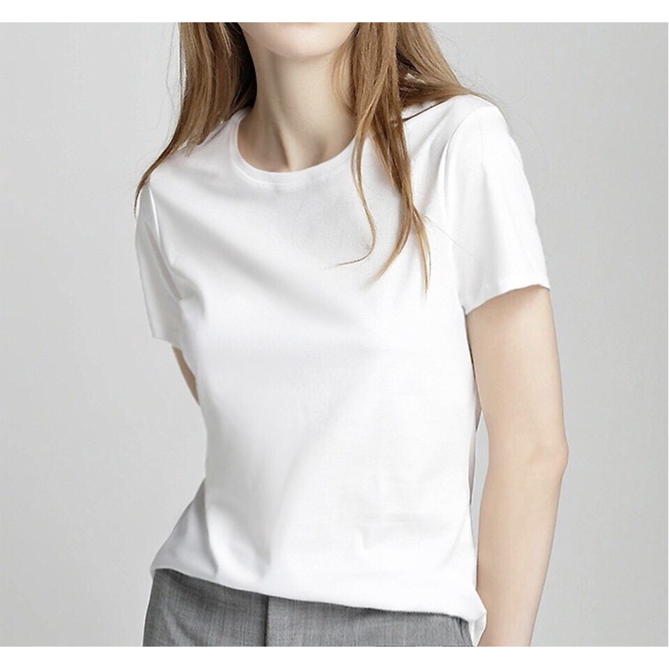 เสื้อยืดผู้หญิง Lativ ของแท้ เสื้อยืดผู้หญิง Basic Made of Soft Cotton (รูปถ่ายจริง)