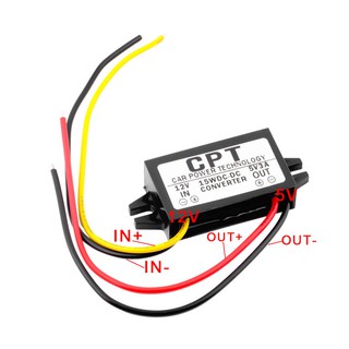 พาวเวอร์แปลงจอแสดงผลไฟ Led Dc แปลง 12 V เป็น 5 V 3a 15w