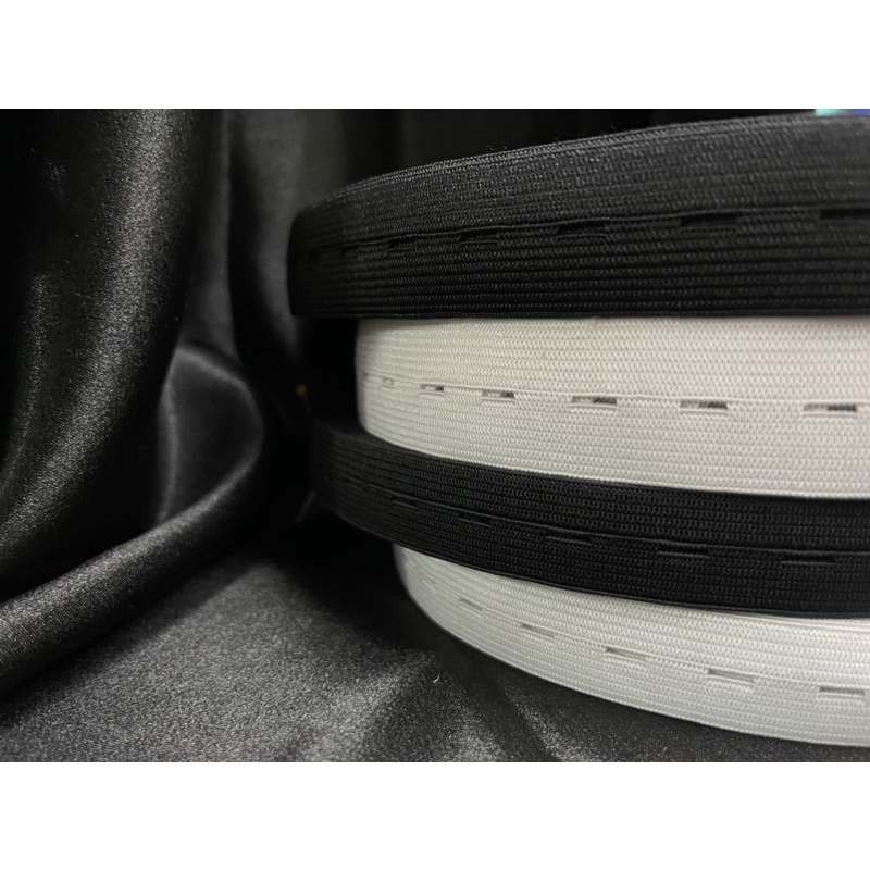 ยางยืดมีรู ยางยืดใส่กระดุม  พร้อมส่ง✅