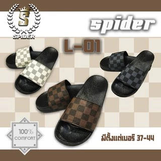 รองเท้าแตะ SPIDER รุ่น L01 " สีดำ " มี เบอร์ 37-44 (มีตารางไซส์ในรูปภาพ)