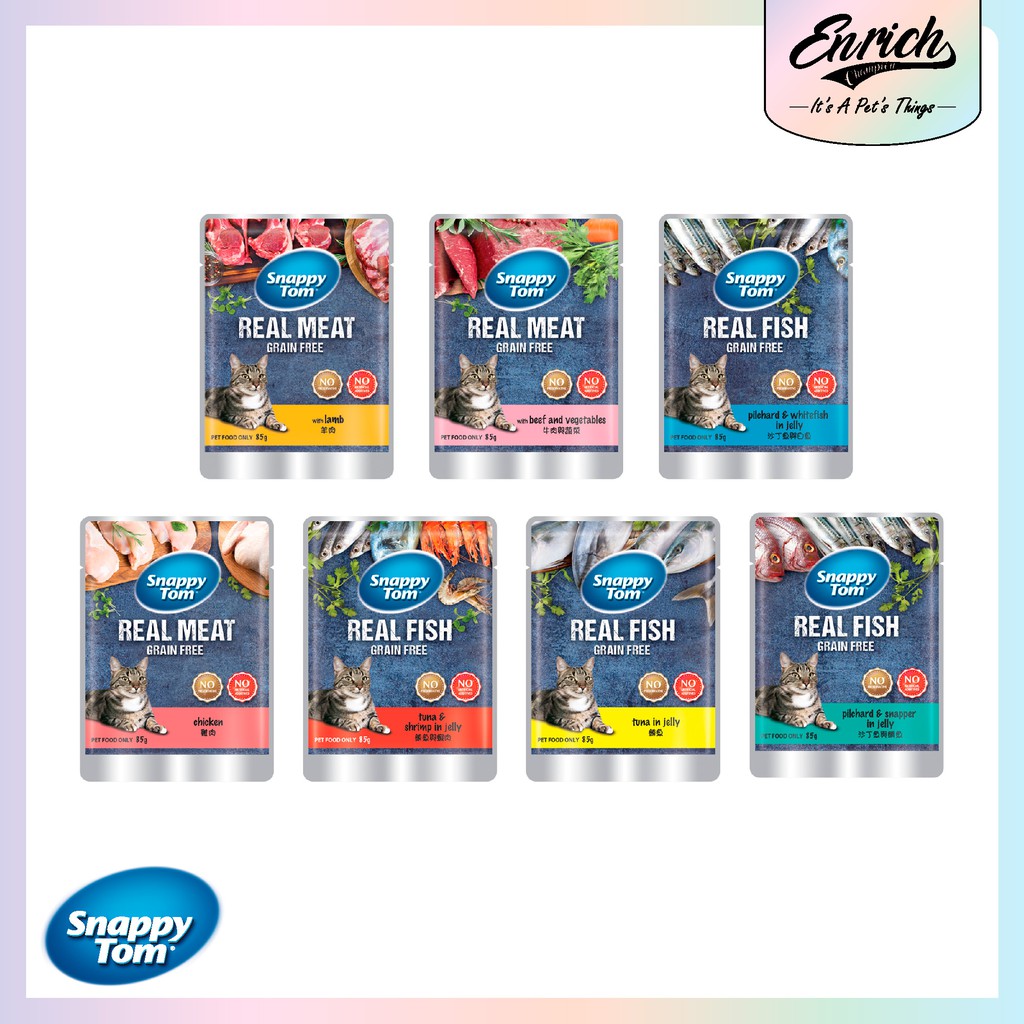 Snappy Tom Cat อาหารเปียก / ซอง 85gm