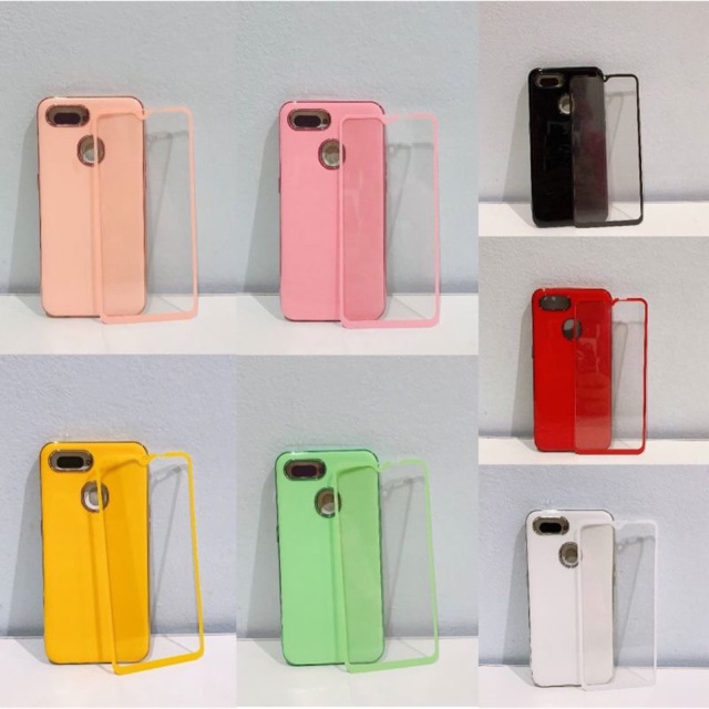เคสพร้อมฟิล์มกระจก samsung A10 A10s A20 A20s A50
