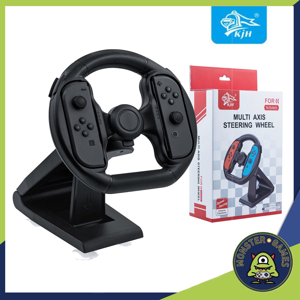 พวงมาลัย Joy-Con Nintendo Switch ยี่ห้อ KJH (KJH Multi Axis Steering Wheel)(พวงมาลัยจอยคอน switch)