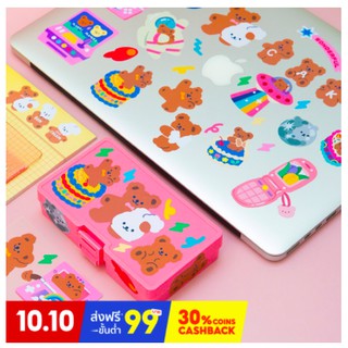 Bentoy Milkjoy DIY สติกเกอร์ ลายหมี NO.sticker bear