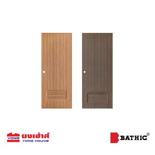 Bathic ประตูห้องน้ำ LAMINATE BATHIC ขนาด 70x180 แบบเกล็ดระบายล่าง รุ่น BL2 ประตู ประตูห้องน้ำ แบบระบายล่าง