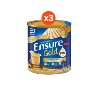 [ใหม่ กลิ่นกาแฟ] Ensure Gold เอนชัวร์ โกลด์ กาแฟ 400g 3 กระป๋อง Ensure Gold Coffee 400g x3 อาหารเสริมสูตรครบถ้วน