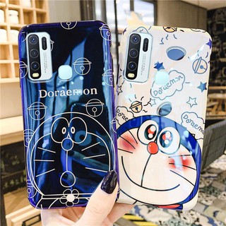 เคสซิลิโคนนิ่มแบบบลูเรย์ ลายการ์ตูนโดเรม่อนคู่ น่ารัก สำหรับ Vivo Y20 Y30 Y50 Y 20