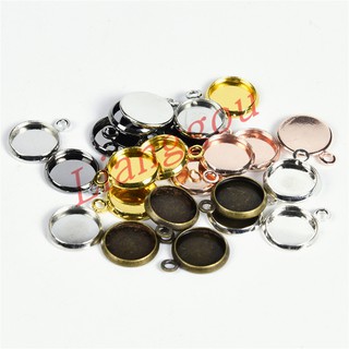 【P2S112】20pcs/lot 10-16mm Cabochon Base Tray Bezels Blank Setting Supplies