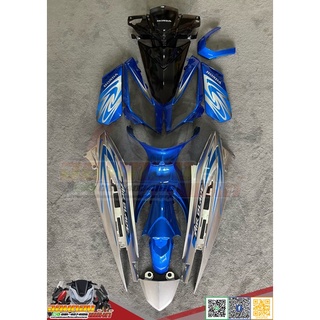 ชุดสี Airblade สีน้ำเงินบรอนซ์ งานเทียม ทำสีระบบ2K Honda Airblade น้ำเงินบรอนซ์