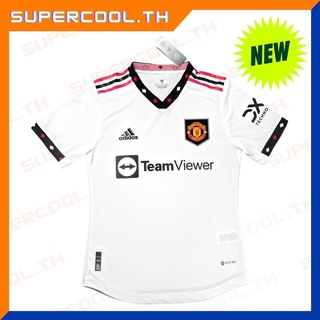 มี 5XL Manchester United 2022/23 Away เสื้อแมนยู2022 Teamviewer เสื้อแมนยูรุ่นใหม่ เยือน เสื้อแมนยูขาว