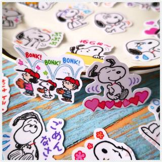 ❀สมุดไดอารี่ลาย Snoopy Q - 4 21 ชิ้น / ชุด Diy Mj08339