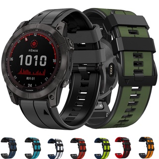 สายนาฬิกาข้อมือซิลิโคน แบบปลดเร็ว สําหรับ Garmin Fenix 7 7x 6 6x 5 6 Pro 5 5x Plus 3 HR Descent Mk2 Mk2i Forerunner 935 945 S60 S62