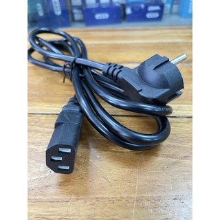 สายปลั้ก AC Power สายปลั้กคอม สายไฟAC สายหม้อหุงข้าว ยาว 1.5เมตร หัวปลั้กเสียบแบบกลม สายหม้อมาตรฐาน