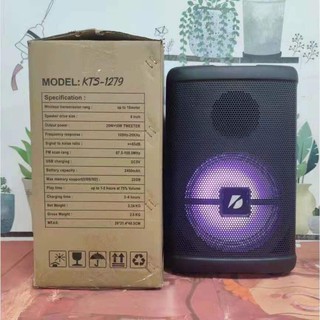 New มาใหม่!! ลำโพงบลูทูธ KTS-1279 ดอก8นิ้ว 30W ปรับเบสได้ มี…