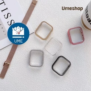 เคสนาฬิกา สําหรับ i Watch 11 10 9 8 7 6 SE 5 4 3 แกะสลักเลเซอร์ 40มม. 44มม.41มม 45มม เคสสําหรับแอปเปิ้ลวอช Diamond