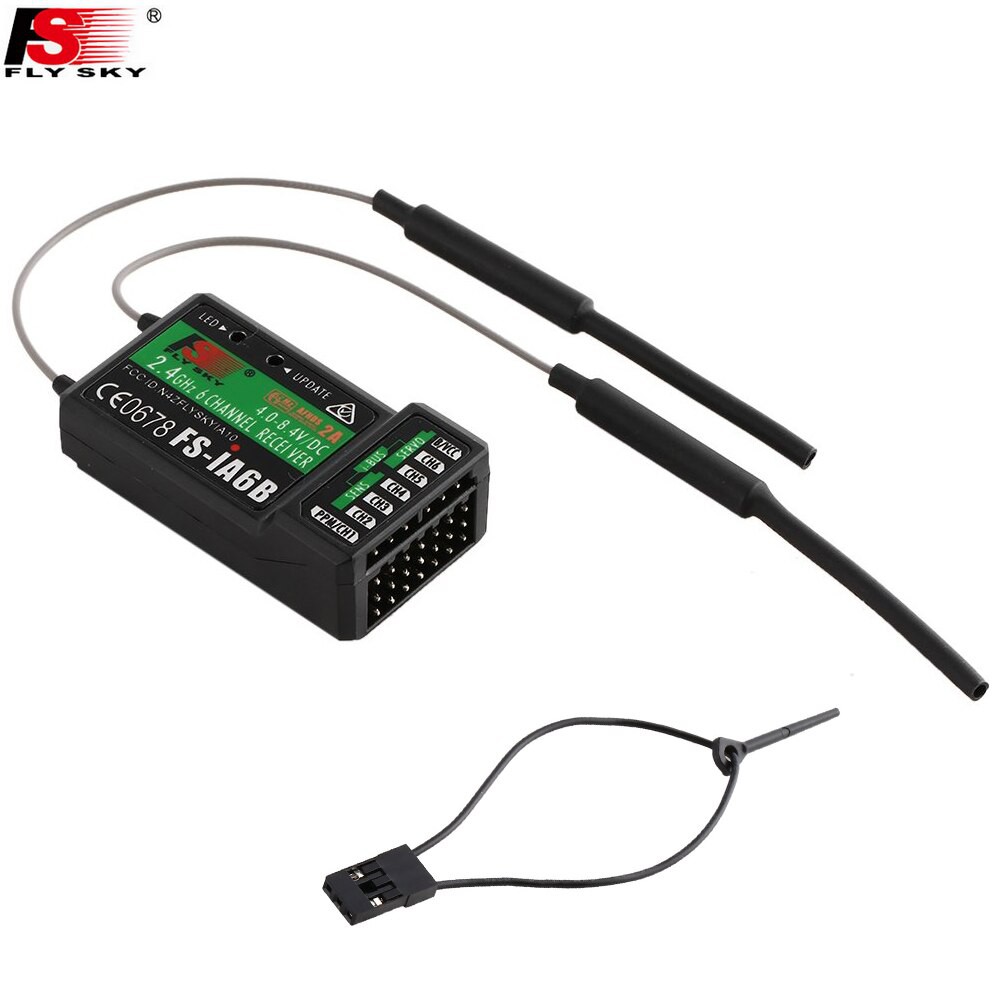 ร้านไทย รีซีฟ Flysky FS-iA6B ใส่รีโมท i6x i6 รับสัญญาณ10CH PPM iBus SBUS และ 6CH PWM ต่อเซอร์โว6ช่อง
