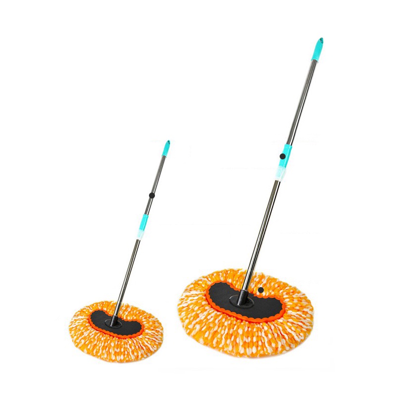 แปรงล้างรถด้ามจับสแตนเลส ปรับความยาวได้ (สีส้ม) Microfiber Car Washing Brush