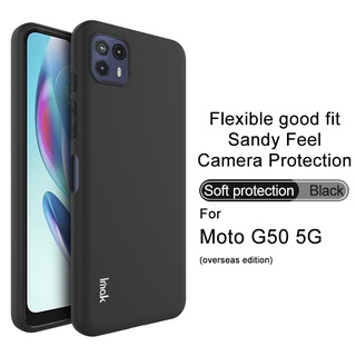 Imak Motorola Moto G50 5G Overseas Edition เคส TPU นิ่ม สีพื้น เรียบง่าย บางพิเศษ ป้องกันเต็มรูปแบบ ป้องกันการลื่นไถล เคสโทรศัพท์กันกระแทก