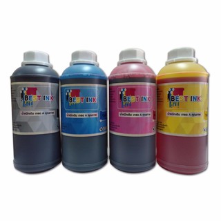 Best Inkjet HP 1000ml. น้ำหมึกเติมทุกรุ่น All Model 4 สี (สีดำ,ฟ้า,แดง,เหลือง)