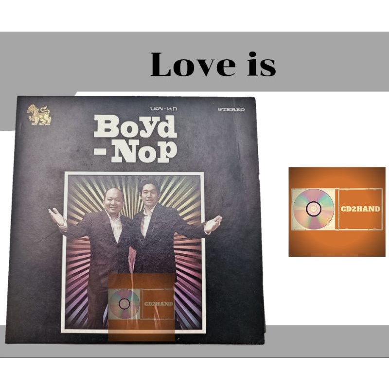 cd เพลง Boyd Nop ค่าย Love is แผ่นแจก สิงห์