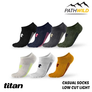 ถุงเท้าข้อสั้น TITAN CASUAL SOCKS LOW CUT LIGHT เหมาะกับการใช้งานทั่วไปได้ทุกวัน มีความเบา บาง ระบายอากาศดี