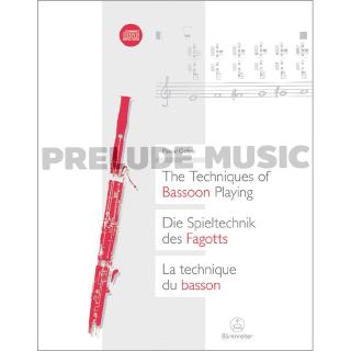 (โค้ดINCSM2Lลด70฿) Gallois, Pascal The Techniques of Bassoon Playing(9783761818602)