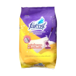 Farcent รีฟิลไม้ถูพื้นไฟฟ้าสถิตย์ชนิดแห้ง 25 แผ่น ผ้าเช็ดทำความสะอาด