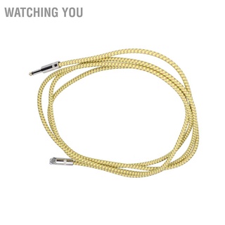 Watching You 6.5mm Audio Cable Straight Elbow Male to Noise Reduction Weaving for Electric Bass Organs Drums Speaker