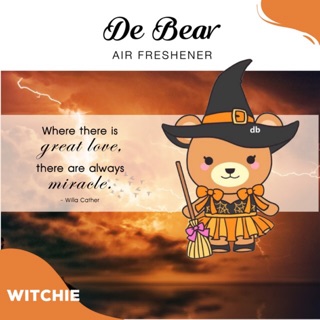 De bear : Miracle แผ่นน้ำหอมปรับอากาศหมีเดอแบร์ กลิ่นมิราเคิล