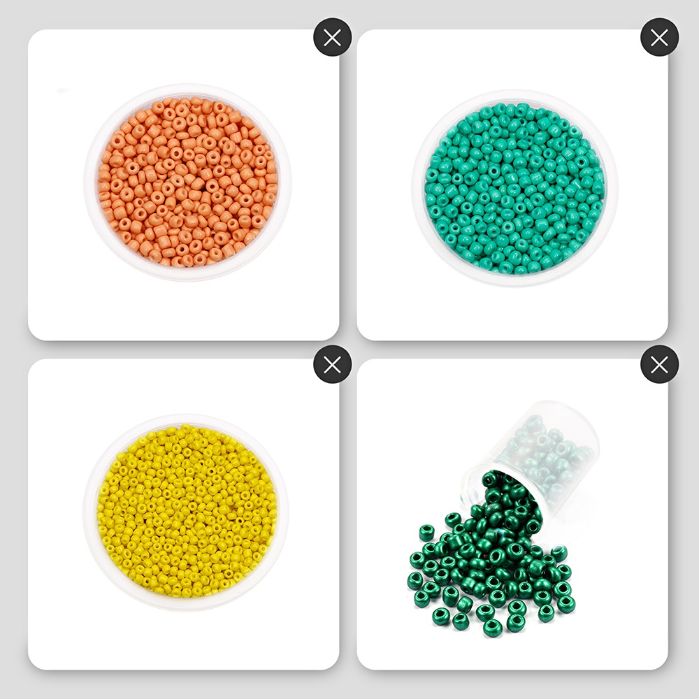 （ 3-4mm）ลูกปัดเม็ดทราย หลายสีลูกปัดแก้ว，ลูกปัดทรงกลมขนาดเล็ก 150 ชิ้น ล็อต-4