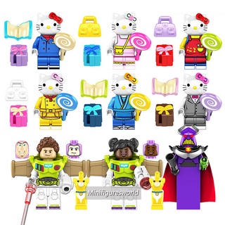 ของเล่นฟิกเกอร์ การ์ตูน Hello Kitty Buzz Lightyear Izzy Hawthorne Zach The Great Demon ขนาดเล็ก ของขวัญ KF6166