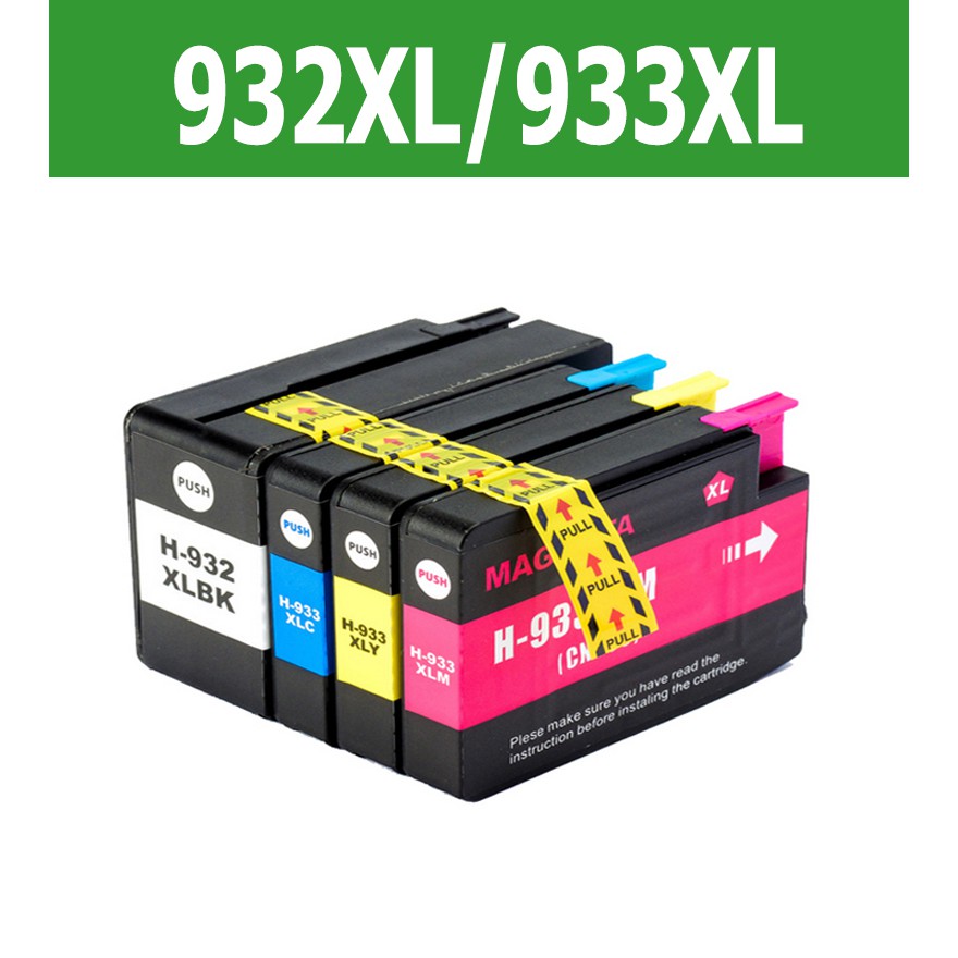 HP 932 HP 933 หมึก HP 932XL HP 933XL สีดำ HP 932 XL HP 933 XL ตลับหมึก เข้ากันได้สำหรับ HP 6600 6700