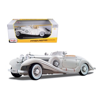 โมเดลรถยนต์ โมเดลรถเหล็ก โมเดลรถ Mercedes-Benz 500K คันใหญ่1:18 พร้อมส่งจาก กทม.