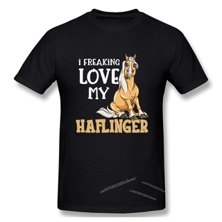 [COD]เสื้อยืด พิมพ์ลาย Haflinger Horse I Freaking Love My Haflinger น่ารัก สําหรับผู้ชาย และผู้หญิงS-5XL