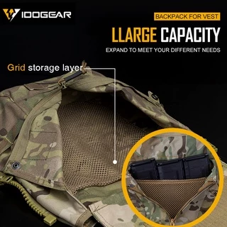 Idogear กระเป๋ายุทธวิธีมีซิปบนแผง สําหรับ CPC JPC2.0 Vest Multi-function Tool Pouch Panel Pouch 3531