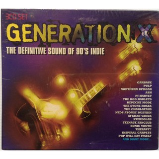 CD ซีดีเพลง Generation X Definitive Sound Of 90s Indie รวมเพลงอินดี้ยุค90 40เพลง 3แผ่น ลิขสิทธิ์ ซีล Pulp Garbage