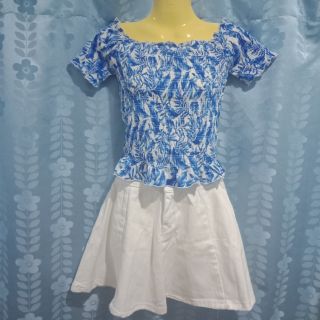 เสื้อมือสอง เกาะไหล่ เอวลอย สภาพ 90%